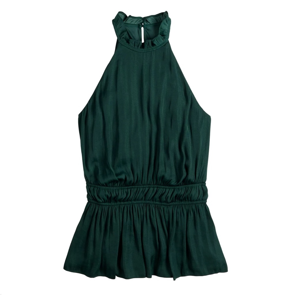 Nine West Green Halter Top XL NWT